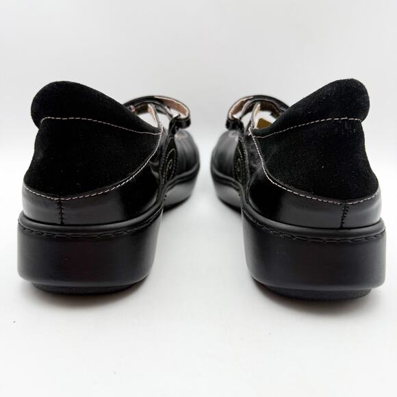 Naot Womens Sea Mary Jane Shoes EU 42 US 11 M Black Leather NWOB - Picture 10 of 12